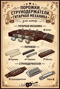ПОРОЖКИ, СТРУНОДЕРЖАТЕЛИ, ГИТАРНАЯ МЕХАНИКА