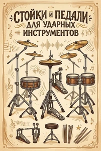СТОЙКИ И ПЕДАЛИ ДЛЯ УДАРНЫХ ИНСТРУМЕНТОВ