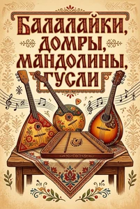 БАЛАЛАЙКИ, ДОМРЫ, МАНДОЛИНЫ, ГУСЛИ