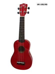 Укулеле сопрано Woodcraft UK-100/RD цвет- КРАСНЫЙ TON10053